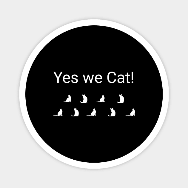 Yes we cat! persian gift Magnet by Designs by L Fortunato